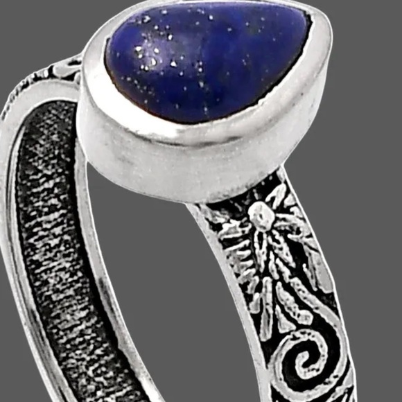 Lapis ring 7.5 - Picture 2 of 5